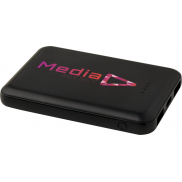 Asama powerbank o pojemności 5000 mAh Type-C z tworzyw sztucznych pochodzących z recyklingu, czarny