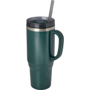 Melbourne kubek ze słomką z certyfikatem RCS 1200 ml, zielony