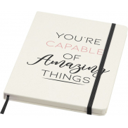 Bass notatnik A5 z recyklingu, z kartkami w linie, czarny