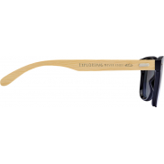 Okulary przeciwsłoneczne Tan z bambusowymi zausznikami, szary