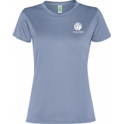 Damski t-shirt z krótkim rękawem Slam, l, niebieski