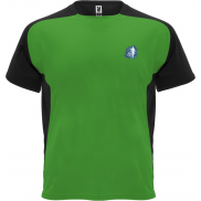 Bugatti sportowa koszulka unisex z krótkim rękawem, xl, zielony, czarny