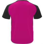 Bugatti sportowa koszulka unisex z krótkim rękawem, l, różowy, czarny