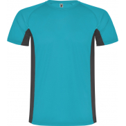 Shanghai sportowa koszulka męska z krótkim rękawem, 2xl, niebieski, szary