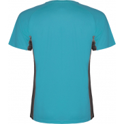 Shanghai sportowa koszulka dziecięca z krótkim rękawem, 12, niebieski, szary