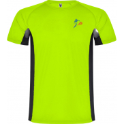 Shanghai sportowa koszulka dziecięca z krótkim rękawem, 16, zielony, czarny