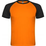 Indianapolis sportowa koszulka unisex z krótkim rękawem, xl, pomarańczowy, czarny