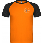 Indianapolis sportowa koszulka dziecięca z krótkim rękawem, 12, pomarańczowy, czarny