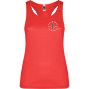 Shura damski podkoszulek sportowy, xl, czerwony