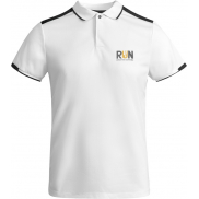 Tamil sportowa koszulka dziecięca polo z krótkim rękawem, 4, biały, czarny