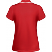 Tamil sportowa koszulka damska polo z krótkim rękawem, l, czerwony, biały