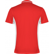 Montmelo koszulka polo unisex z krótkim rękawem, xl, czerwony, biały