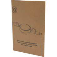 Alasia zwijany kabel do synchronizacji danych i szybkiego ładowania 5 w 1 45 W o długości 100 cm z tworzyw sztucznych i aluminiu