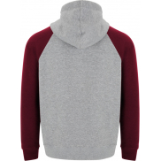 Badet dwukolorowa bluza z kapturem unisex, 2xl, szary, fioletowy