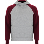 Badet dziecięca dwukolorowa bluza z kapturem, 11/12, szary, fioletowy