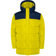 Tallin ocieplana kurtka unisex, 2xl, żółty, niebieski