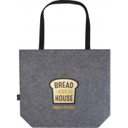 Felta torba z dnem na zakupy wykonana z filcu z recyklingu posiadającego certyfikat GRS o pojemności 20 l, szary