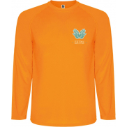 Męska koszulka sportowa Montecarlo z długim rękawem, 2xl, pomarańczowy