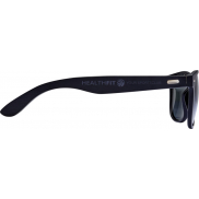 Bambusowe okulary przeciwsłoneczne Arlo z czarną powłoką, czarny