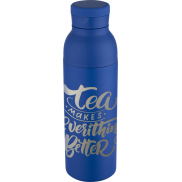 Illuminate butelka termiczna o pojemności 650 ml z podwójnymi ściankami, wykonana ze stali nierdzewnej z recyklingu z certyfikat