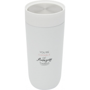 Camden kubek o pojemności 350 ml ze stali nierdzewnej z certyfikatem RCS, biały