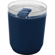 Hudson kubek z podwójnymi ściankami o pojemności 180 ml wykonany z tworzyw sztucznych pochodzących z recyklingu, niebieski