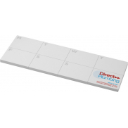 Sticky-Mate® samoprzylepne karteczki z recyklingu z wydrukowanym planerem, 50 stron, biały