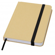 Reed notatnik A6 z twardą okładką z materiałów z recyklingu i gładkimi stronami, czarny