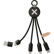 SCX.design C14 kabel do ładowania 5 w 1 o mocy 20 W, czarny