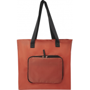 Składana torba na zakupy EcoFold z materiału RPET, o pojemności 16 l, pomarańczowy