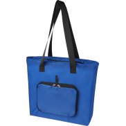 Składana torba na zakupy EcoFold z materiału RPET, o pojemności 16 l, niebieski