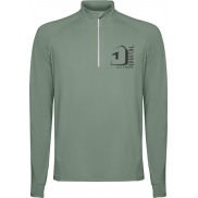 Estambul męska bluza z długim rękawem i zamkiem błyskawicznym na połowie długości, roly-s, zielony