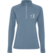 Estambul bluza damska z długim rękawem i zamkiem błyskawicznym na połowie długości, s, niebieski