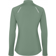 Estambul bluza damska z długim rękawem i zamkiem błyskawicznym na połowie długości, m, zielony