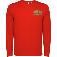 Estoril long sleeve kids t-shirt, 8, czerwony