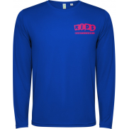 Estoril long sleeve kids t-shirt, 8, niebieski