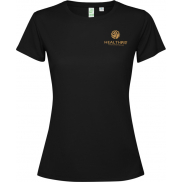 Estoril damska koszulka z krótkim rękawem, 2xl, czarny