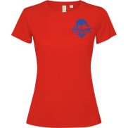 Estoril damska koszulka z krótkim rękawem, m, czerwony