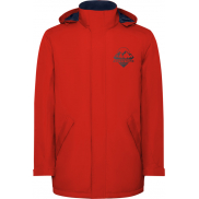 America męska ocieplana kurtka typu parka, 2xl, czerwony