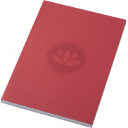 Notatnik A5 Novella Austen z miękkiej okładki z recyklingu, 100 kartek, czerwony