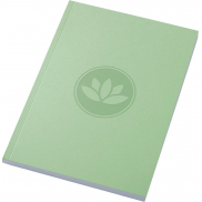 Notatnik A5 Novella Austen z miękkiej okładki z recyklingu, 100 kartek, zielony