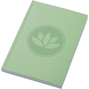 Notatnik A6 Novella Austen z miękkiej okładki z materiału z recyklingu, 100 kartek, zielony