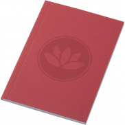 Notatnik A6 Novella Austen z miękką okładką z materiału z recyklingu, 50 kartek, czerwony