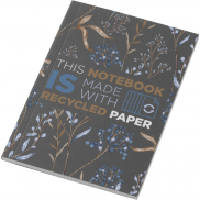 Notatnik A6 Novella Austen z miękką okładką z materiału z recyklingu, 50 kartek, szary