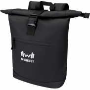 Resi Plus plecak na 15-calowego laptopa o pojemności 18 l z recyklingu, z certyfikatem GRS i zwijaną górną częścią, czarny