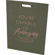 EcoSeal torba na zakupy o pojemności 5 l z włókniny z recyklingu z certyfikatem GRS, zielony