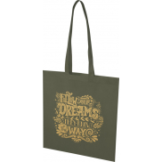 EcoSeal tradycyjna torba na zakupy z włókniny z recyklingu o pojemności 6 l z certyfikatem GRS, zielony