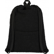 Bear plecak sherpa ściągany na sznurek z recyklingu z certyfikatem GRS o pojemności 9l, czarny