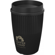 Cirrus kubek o pojemności 350 ml z pokrywką 360°, czarny
