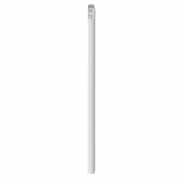 Ołówek z gumką - biały